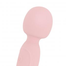 Вібромасажер Good Vibes Only - SIMI Double-Sided Wand Vibrator Soft Silicone - Pink - 6