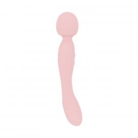 Вібромасажер Good Vibes Only - SIMI Double-Sided Wand Vibrator Soft Silicone - Pink - 1