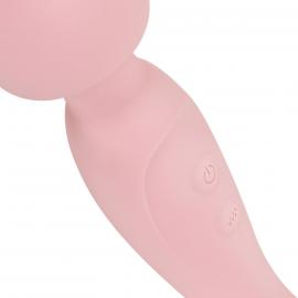 Вібромасажер Good Vibes Only - SIMI Double-Sided Wand Vibrator Soft Silicone - Pink - 5