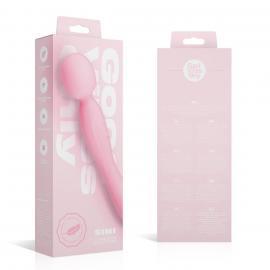Вібромасажер Good Vibes Only - SIMI Double-Sided Wand Vibrator Soft Silicone - Pink - 9