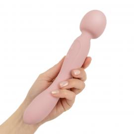 Вібромасажер Good Vibes Only - SIMI Double-Sided Wand Vibrator Soft Silicone - Pink - 4