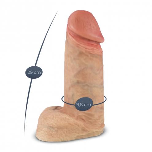 Фаллоимитатор SilexD Premium Real Skin Flesh (11in MODEL 1), без коробки