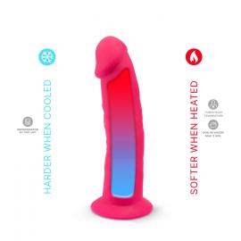 Фаллоимитатор с вибрацией SilexD Henry Vibro Pink (MODEL 2 size 7in) + LRS, диаметр 4,4 см - 9