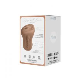 Мастурбатор-вагіна Alive Emma Super Realistic Masturbator M Caramel - 3