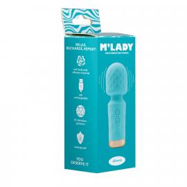 Вібромасажер M Lady Mini Vibrating Wand Teal - 4