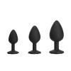 Набір силіконових анальних пробок BMS Til Dawn Silicone Anal Plug Kit Starter Kit Black