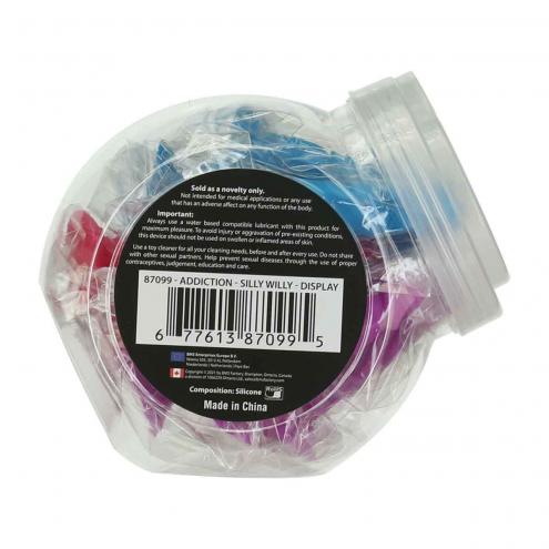 Набір фалоімітаторів ADDICTION Silly Willy 3.3 Silicone Dildo, 3 кольори, 12 шт