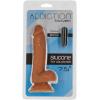Фалоімітатор ADDICTION Steven 7.5 Silicone Dong Caramel, віброкуля в подарунок
