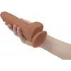 Фалоімітатор ADDICTION Steven 7.5 Silicone Dong Caramel, віброкуля в подарунок