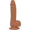 Фалоімітатор ADDICTION Steven 7.5 Silicone Dong Caramel, віброкуля в подарунок