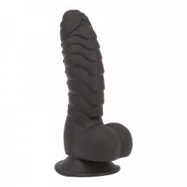 Фалоімітатор ADDICTION Ben 7 Dildo With Balls Black, віброкуля в подарунок - 1