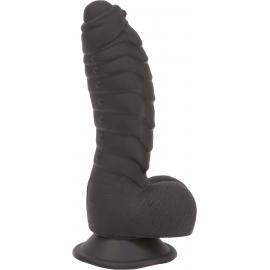 Фалоімітатор ADDICTION Ben 7 Dildo With Balls Black, віброкуля в подарунок - 6