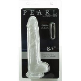 Фаллоимитатор ADDICTION Pearl 8.5 Dildo with Balls, вибропуля в подарок - 2
