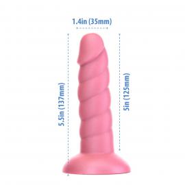 Фалоімітатор Fantasy by Addiction Unicorn Dildo 5.5 Pink, віброкуля в подарунок - 5