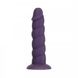 Фалоімітатор Fantasy by Addiction Unicorn Dildo 7 Purple, віброкуля в подарунок - 1