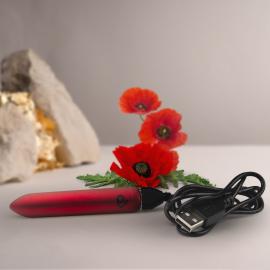 Віброкуля Rocks Off Bullet Poppy Red 16 Settings - 7