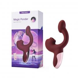 Смарт-вібратор Magic Motion Ponder Red, подвійна стимуляція, віброяйце+язичок для клітора - 7