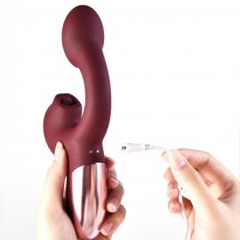Смарт-вібратор Magic Motion Ponder Red, подвійна стимуляція, віброяйце+язичок для клітора - 11
