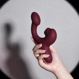 Смарт-вібратор Magic Motion Ponder Red, подвійна стимуляція, віброяйце+язичок для клітора - 9