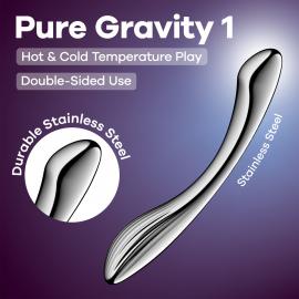 Металевий дилдо Satisfyer Pure Gravity 1 - 2
