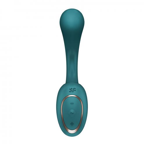 Вагинально-клиторальный вибратор Satisfyer G for Goddess 2 Bottle Green, 2 мотора