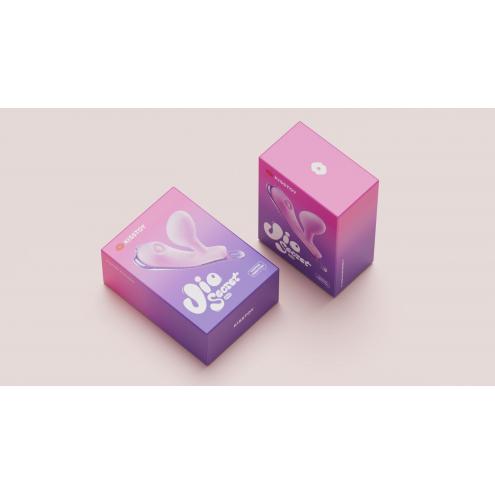 Смарт-віброяйце зі стимуляцією клітора KISSTOY Viosecret Pro, реагує на стиск, пояс для кріплення