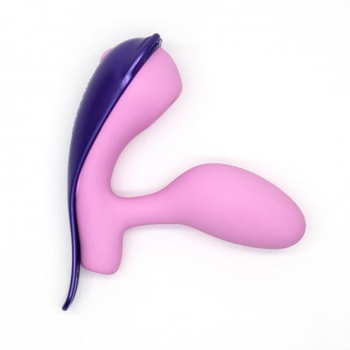 Смарт-віброяйце зі стимуляцією клітора KISSTOY Viosecret Pro, реагує на стиск, пояс для кріплення
