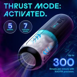 Смарт-мастурбатор Kaotik Labs The Shockwave, режим edging, імітація фрикцій - 6