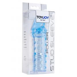 Toy Joy Power Stud Sleeve - подовжуюча насадка на член синя - 2