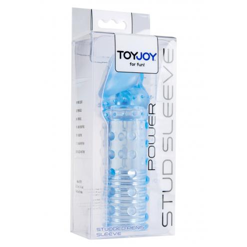 Toy Joy Power Stud Sleeve - подовжуюча насадка на член синя