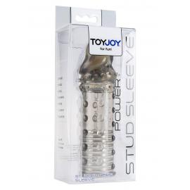 Toy Joy Power Stud Sleeve - подовжуюча насадка на член сіра - 2