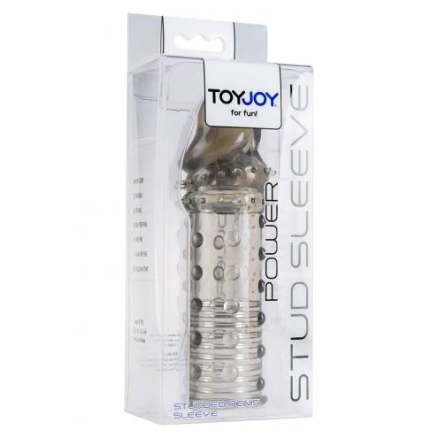 Toy Joy Power Stud Sleeve - удлиняющая насадка на член серая