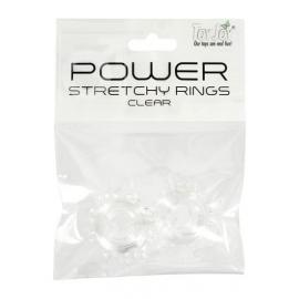 Ерекційні кільця Power Stretchy, 2 шт (білий) - 3