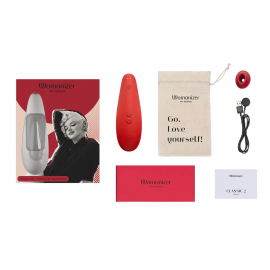 Вакуумный стимулятор Womanizer - Marilyn Monroe Vivid Red - 7