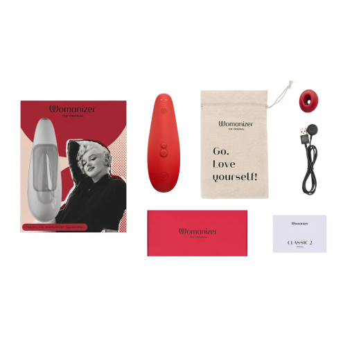 Вакуумний стимулятор Womanizer - Marilyn Monroe Vivid Red