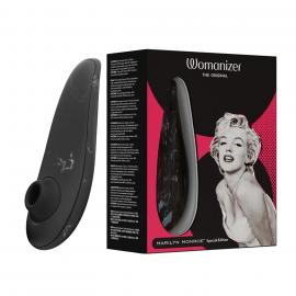 Вакуумный стимулятор Womanizer - Marilyn Monroe Black Marble - 1