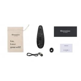 Вакуумный стимулятор Womanizer - Marilyn Monroe Black Marble - 3