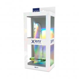 Прозрачный фаллоимитатор 15 х 4 см XRAY (Испания) - 4