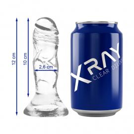 Прозорий фалоімітатор 10 х 2,6 см XRAY (Іспанія) - 3