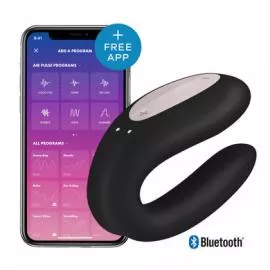 Вібратор для пар Satisfyer Double Joy Black - 1
