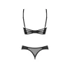 Комплект Obsessive Roxelia set otwarty (Чорний, M/L)
