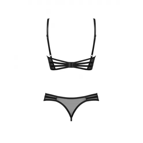 Комплект Obsessive Roxelia set otwarty (Чорний, M/L)