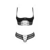 Комплект Obsessive Roxelia set otwarty (Чорний, XL/XXL)