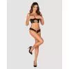 Комплект Obsessive Roxelia set otwarty (Чорний, XL/XXL)