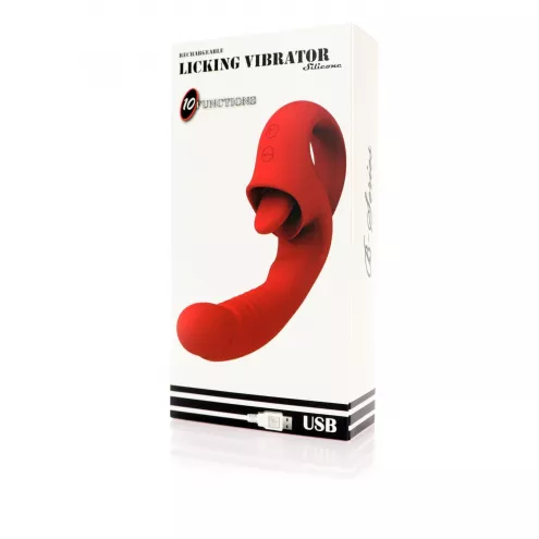 Вібратор Rechargeable Licking Vibrator USB 10 Functions