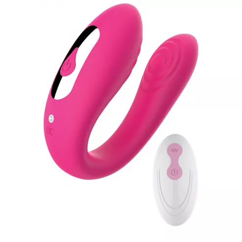Вибратор для пар Massager Dual Vibrator USB 5 Functions / Remote Control