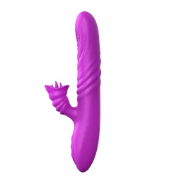 Вібратор Angelia, USB 3 functions of thrusting / 20 vibrations Purple - 3