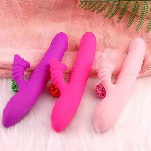 Вібратор Angelia, USB 3 functions of thrusting / 20 vibrations Purple