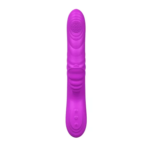 Вібратор Angelia, USB 3 functions of thrusting / 20 vibrations Purple