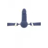 Кляп в виде фаллоса Silicone Penis Ball Gag Blue
